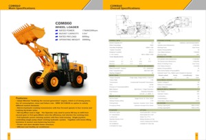 Cargadoras de ruedas Lonking CDM860