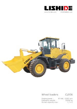 Cargadoras de ruedas Lishide CL936-3