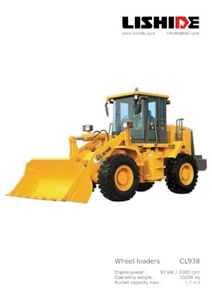 Cargadoras de ruedas Lishide CL938-2