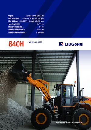 Cargadoras de ruedas Liugong 840H 
