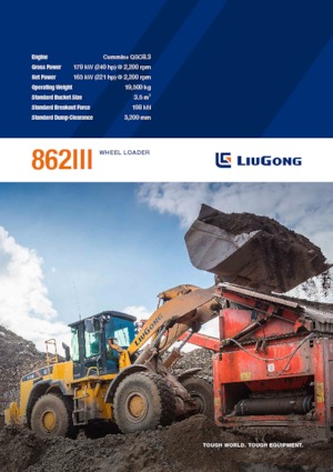 Cargadoras de ruedas Liugong 862 