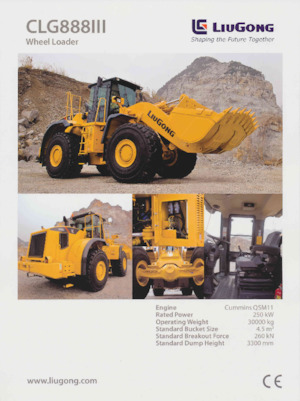 Cargadoras de ruedas Liugong CLG888 III 