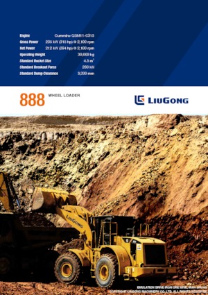 Cargadoras de ruedas Liugong 888 