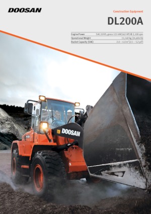 Cargadoras de ruedas Doosan DL200A