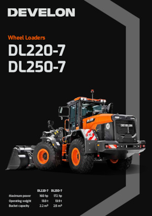Cargadoras de ruedas Develon DL250-7