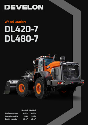 Cargadoras de ruedas Develon DL420-7