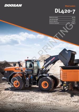 Cargadoras de ruedas Doosan DL420-7