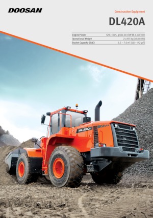 Cargadoras de ruedas Doosan DL420A