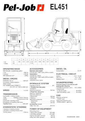 Cargadoras de ruedas Pel-Job EL 451