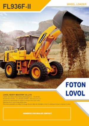 Cargadoras de ruedas Foton Lovol FL936F-II