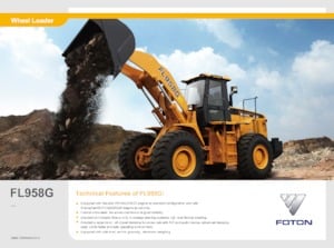 Cargadoras de ruedas Foton Lovol FL958G-II