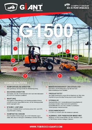 Cargadoras de ruedas Giant G1500