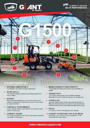 Cargadoras de ruedas Giant G1500