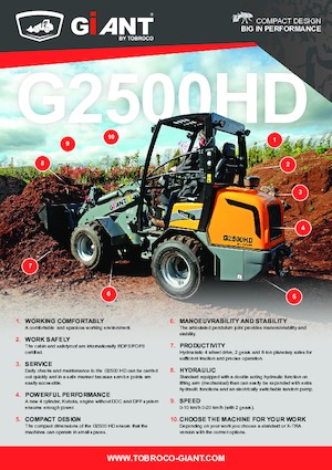 Cargadoras de ruedas Giant G2500 X-tra HD