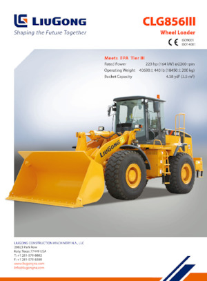 Cargadoras de ruedas Liugong GLC856 III 