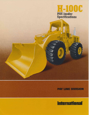Cargadoras de ruedas International Harvester H-100C