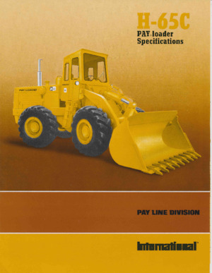 Cargadoras de ruedas International Harvester H-65C