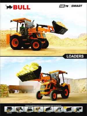 Cargadoras de ruedas Bull HD76