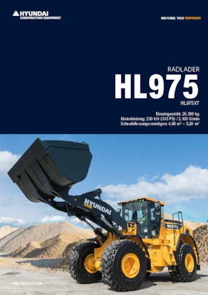 Cargadoras de ruedas Hyundai HL975 XT