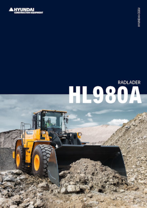 Cargadoras de ruedas Hyundai HL980A