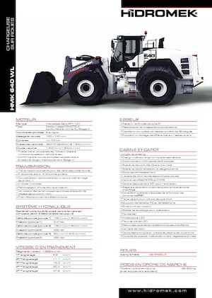 Cargadoras de ruedas Hidromek HMK 640 WL