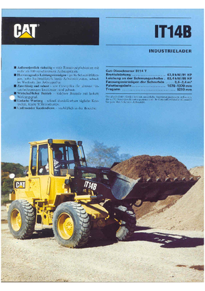 Cargadoras de ruedas Caterpillar IT 14 B