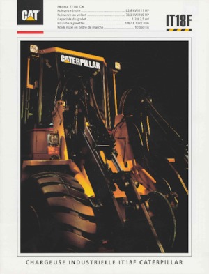 Cargadoras de ruedas Caterpillar IT 18 F