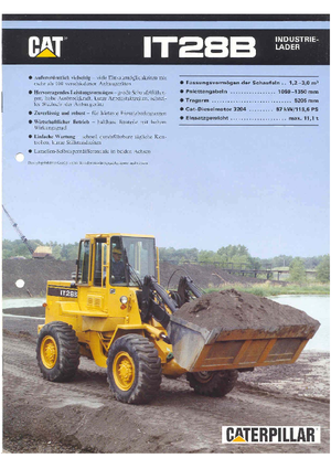 Cargadoras de ruedas Caterpillar IT 28 B