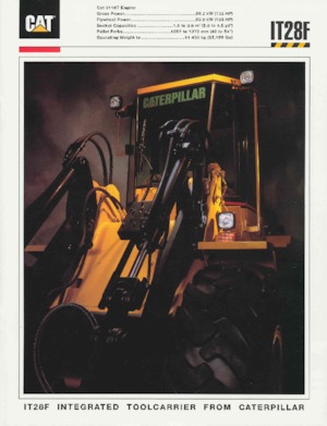 Cargadoras de ruedas Caterpillar IT 28 F