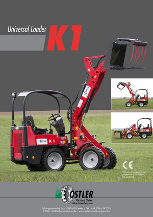 Mini cargador frontal Ostler K1