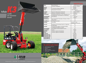 Mini cargador frontal Ostler K3