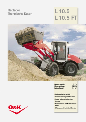 Cargadoras de ruedas O&K L 10.5 FT