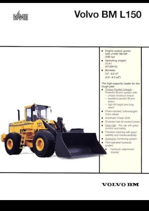 Cargadoras de ruedas Volvo L 150