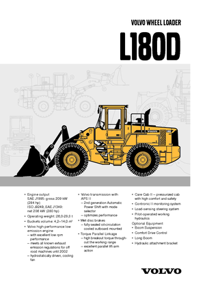 Cargadoras de ruedas Volvo L180D