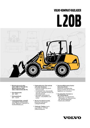 Cargadoras de ruedas Volvo L20B