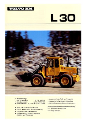 Cargadoras de ruedas Volvo L 30