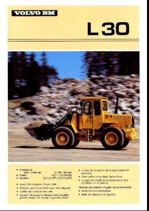 Cargadoras de ruedas Volvo L 30
