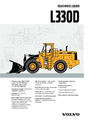 Cargadoras de ruedas Volvo L 330 D-LB