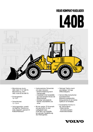Cargadoras de ruedas Volvo L 40 BTP