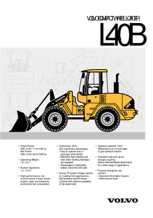 Cargadoras de ruedas Volvo L 40 BTP