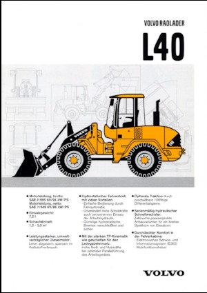 Cargadoras de ruedas Volvo L 40