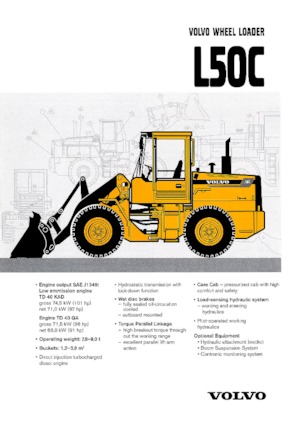 Cargadoras de ruedas Volvo L 50 C