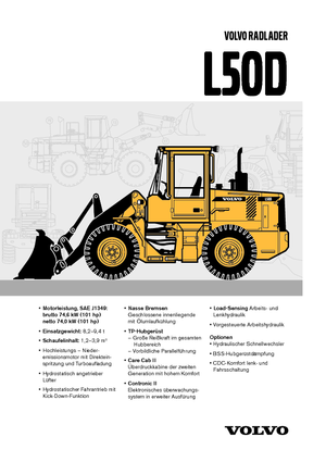 Cargadoras de ruedas Volvo L 50 D