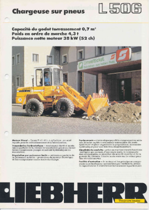 Cargadoras de ruedas Liebherr L 506