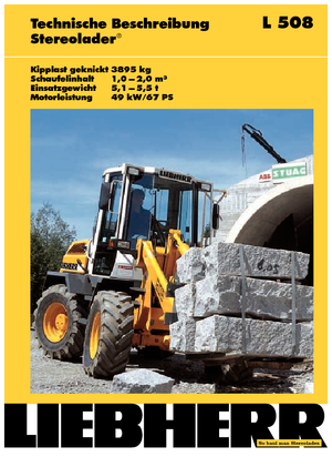 Cargadoras de ruedas Liebherr L 508 P-Stereo