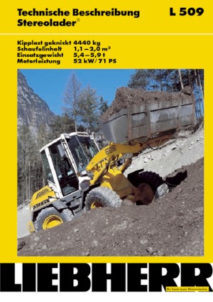 Cargadoras de ruedas Liebherr L 509 Stereo