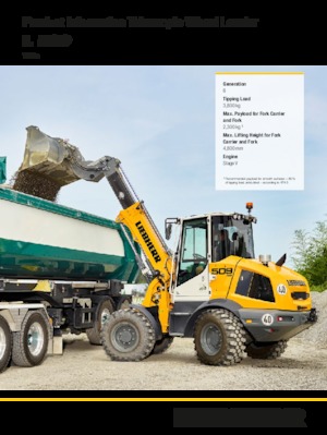 Cargadoras de ruedas Liebherr L 509 Tele