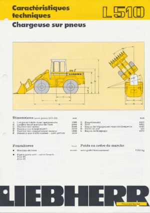 Cargadoras de ruedas Liebherr L 510