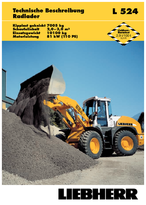 Cargadoras de ruedas Liebherr L 524 Z