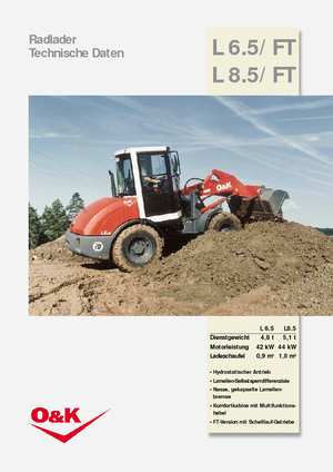 Cargadoras de ruedas O&K L 8.5 FT